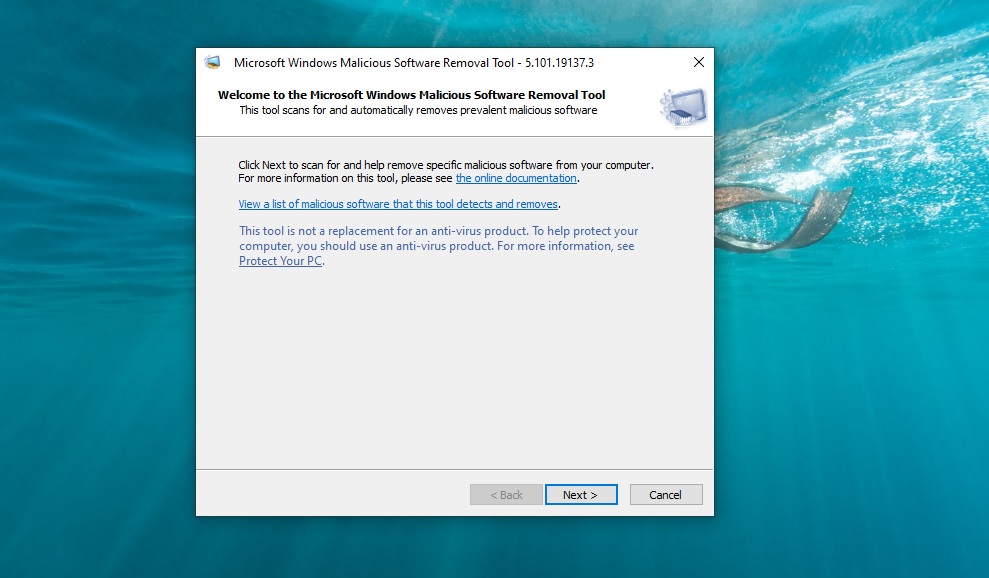 Microsoft Malicious Software Removal Tool 1